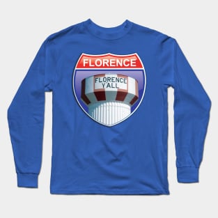 Florence Y'all Water Tower Interstate Sign Long Sleeve T-Shirt